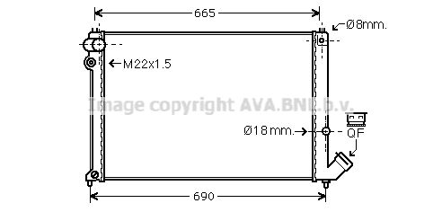 AVA QUALITY COOLING Радиатор, охлаждение двигателя CNA2139